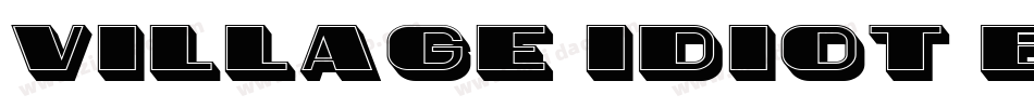 Village Idiot BB字体转换